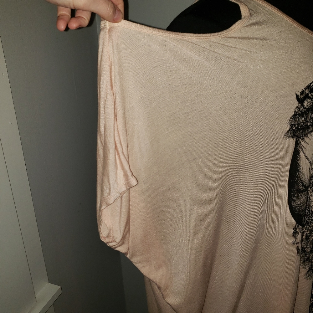 Lauren Moshi small cold shoulder camel peach - Picture 9 of 15